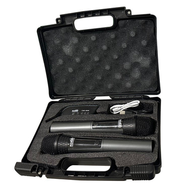 Microfono Romms Mc-382m Inalambrico Doble De Mano Uhf